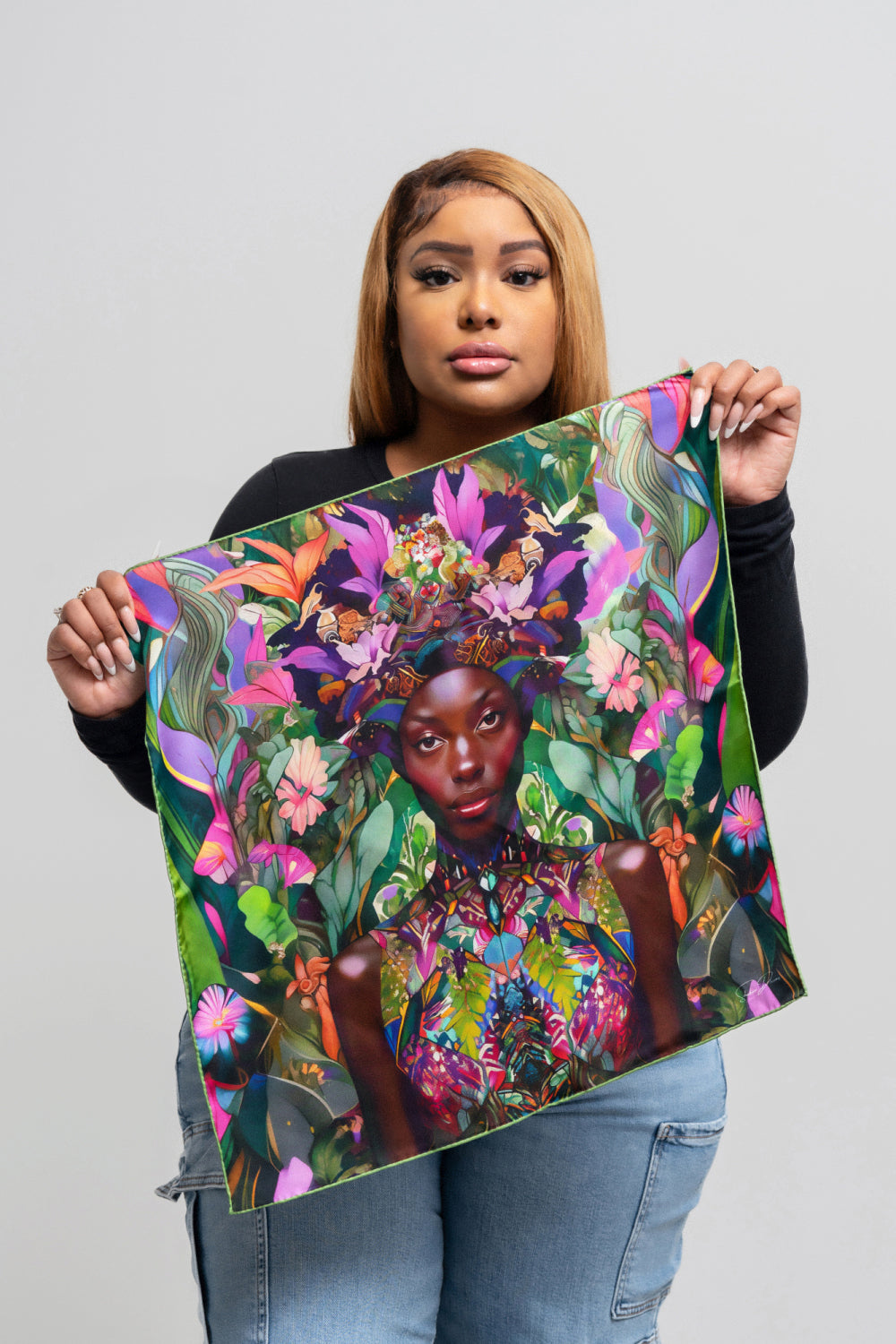 Deep Forest Spirit Silk Bandana