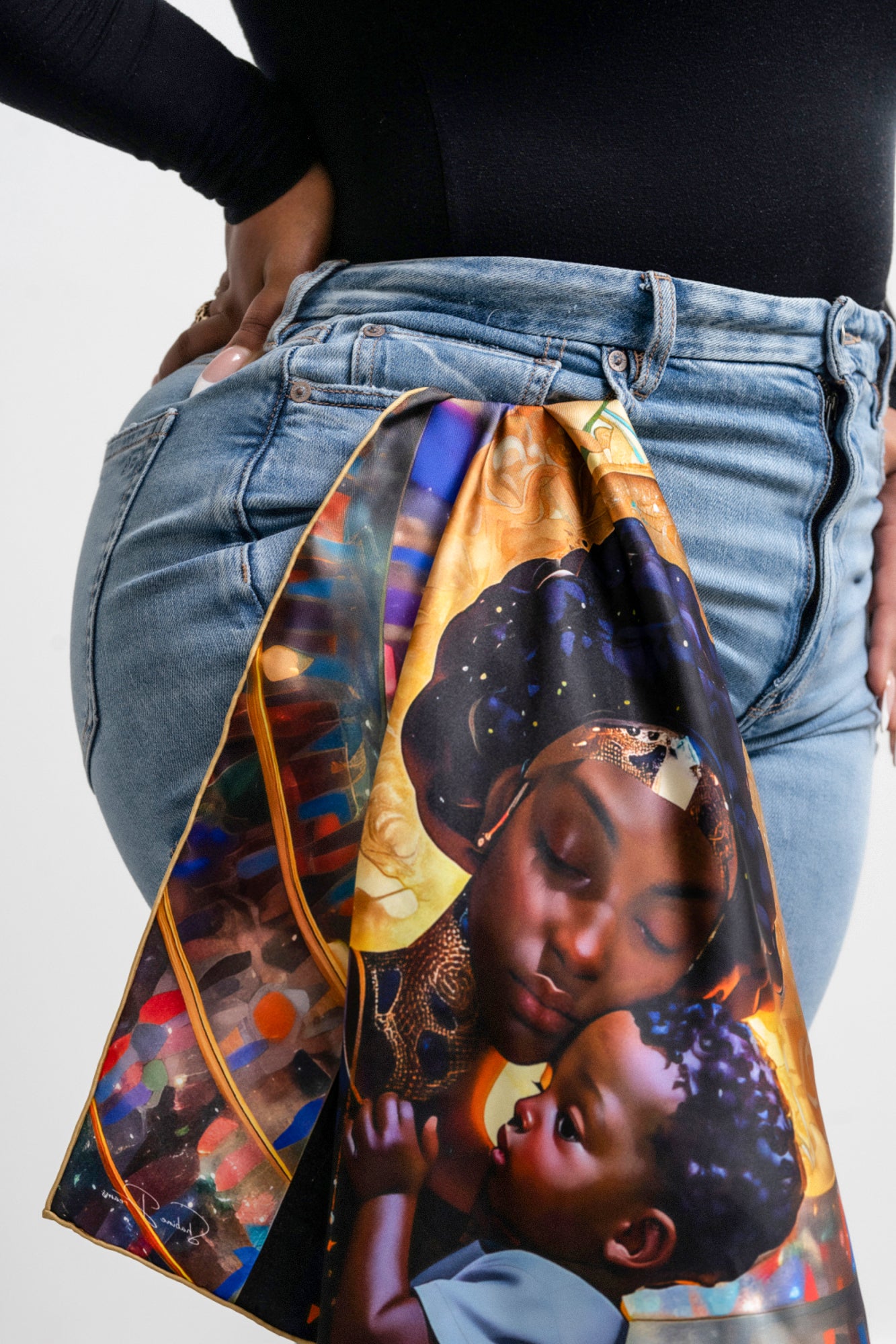 Madonna and Child Silk Bandana